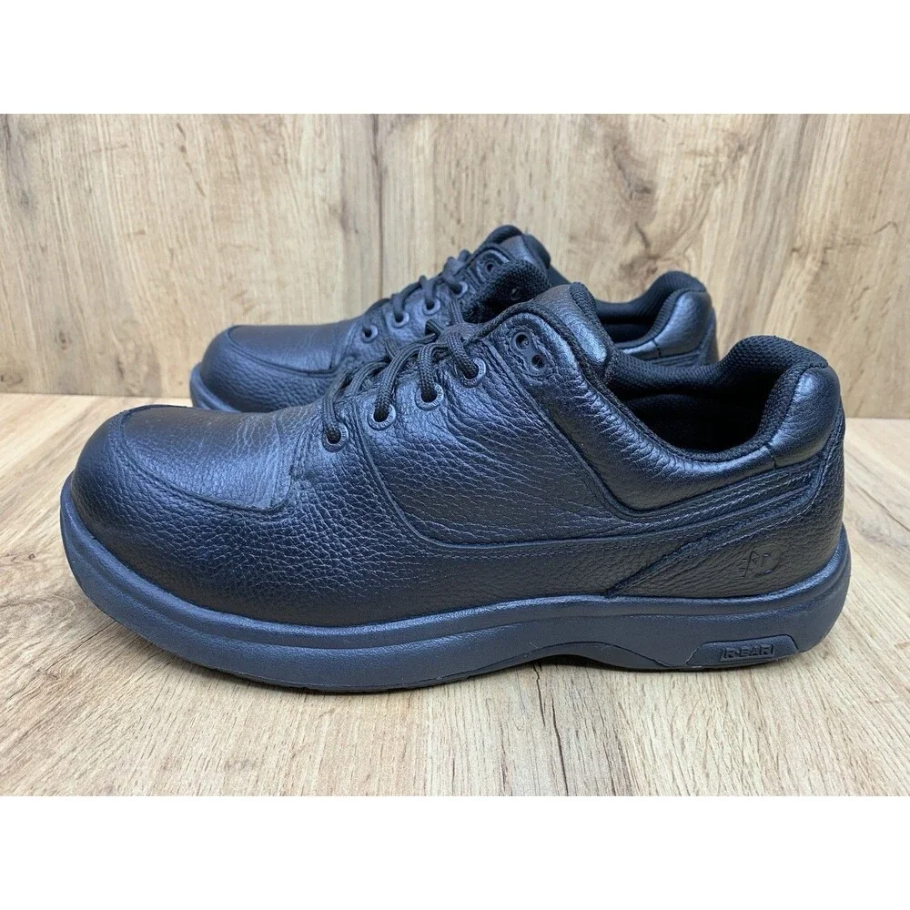 Dunham Men's Size 10 2E Waterproof Slip Resistant Leather Work Shoes Black 8000B